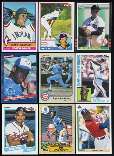 Large 1989 to 1991 Baseball and Football Card Collection Including Unopened Boxes and Sets, Complete Sets, Singles and More Including 1989 Upper Deck Baseball Factory Sealed Set