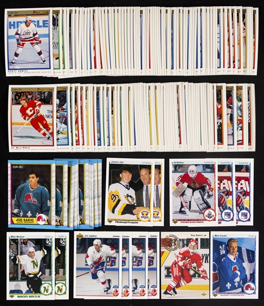 Massive Late-1980s and Early-1990s Hockey Card Complete Set Collection Including 1990-91 O-Pee-Chee Premier Complete Set