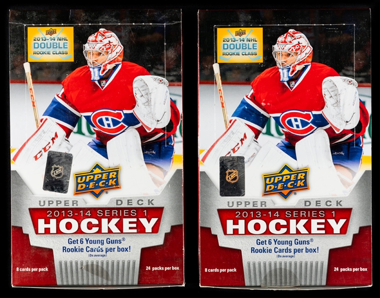 2013-14 Upper Deck Hockey Series 1 Hobby Boxes (1 Full Box & 1 Partial Box) - Nathan MacKinnon, Jonathan Huberdeau, Vladimir Tarasenko and Seth Jones Rookie Card Year!
