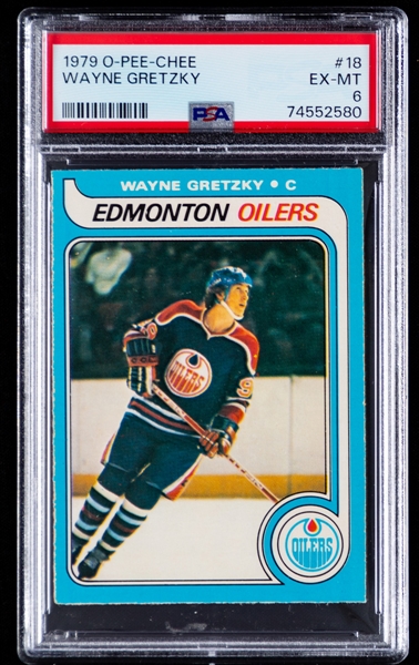 1979-80 O-Pee-Chee Hockey Complete 396-Card Set Including #18 HOFer Wayne Gretzky Rookie Card (Graded PSA 6)