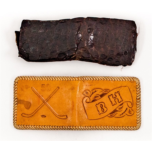 Bobby Hulls 1970s Leather and Alligator Skin Wallets (2) with Drivers License, Bank Cards, Business Cards, Receipts and More! - Many Signed Items! 