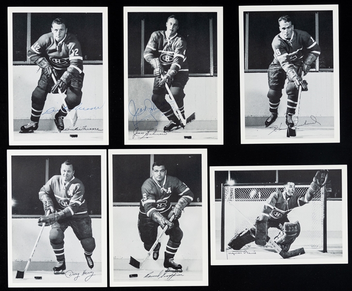 1960-61 York Peanut Butter Toronto Maple Leafs and Montreal Canadiens Complete Set of 37 Photos