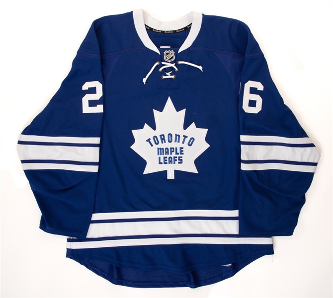 Daniel Winniks 2014-15 Toronto Maple Leafs Game-Worn Third Jersey with Team COA