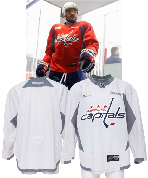 Alexander Ovechkins 2016-17 Washington Capitals Practice-Worn Jersey with LOA
