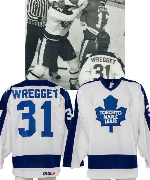 Ken Wreggets 1987-88 Toronto Maple Leafs Game-Worn Jersey - Attributed to 1988 Stanley Cup Playoffs! 