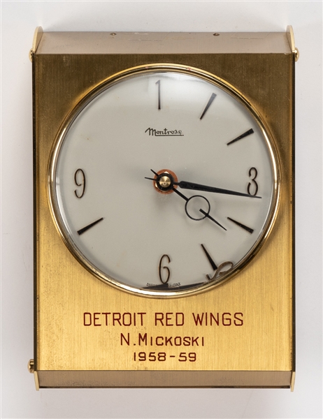 Nick Mickoskis 1958-59 Detroit Red Wings "150th Career Goal" Montrose Wall Clock 
