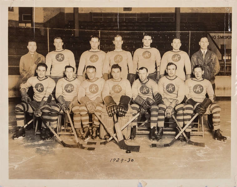 1929-30 CAHL Philadelphia Arrows Team Photos (2) with HOFers Art Coulter and Herb Gardiner - From the Personal Collection of Coulter (11" x 14")