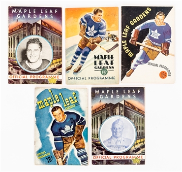 1945-46 NHL Toronto Maple Leafs Bantam Hockey Club Membership Booklet  Vintage