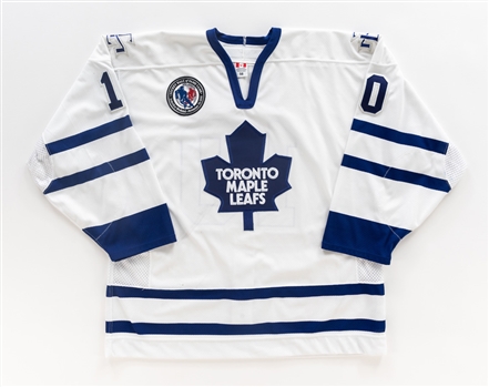 Dion Phaneuf - Toronto Maple Leafs - NHL Player Media Tour - Worn and  Autographed Jersey - NHL Auctions