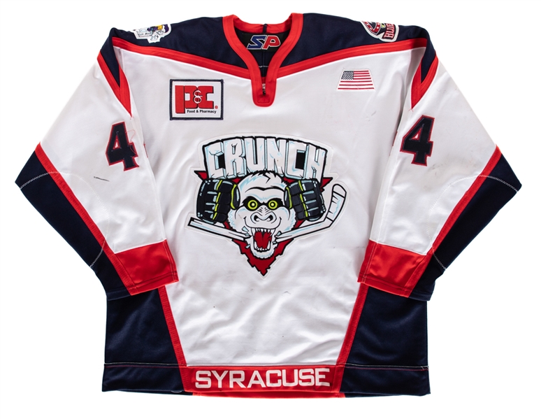 Brett Harkins 2001-02 AHL Syracuse Crunch Game-Worn Jersey with Team COA