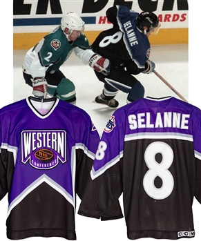 Teemu Selannes 1996 NHL All-Star Game Western Conference Signed Game-Worn Jersey
