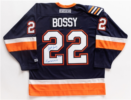 RARE Vintage New York Islanders Mike Bossy Jersey Autographed Signed JSA  COA
