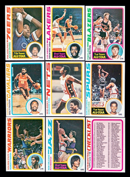 1978-79 Topps Basketball Complete 132-Card Set
