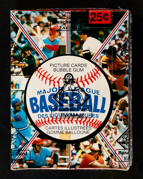1981 O-Pee-Chee Baseball Wax Box (36 Unopened Packs) - BBCE Certified Tape Intact -Numerous Superstars! - Tim Raines, Harold Baines and Kirk Gibson Rookie Card Year!