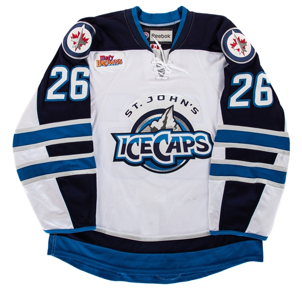 Maxime Macenauers 2012-13 AHL St. Johns IceCaps Game-Worn Jersey with Team COA