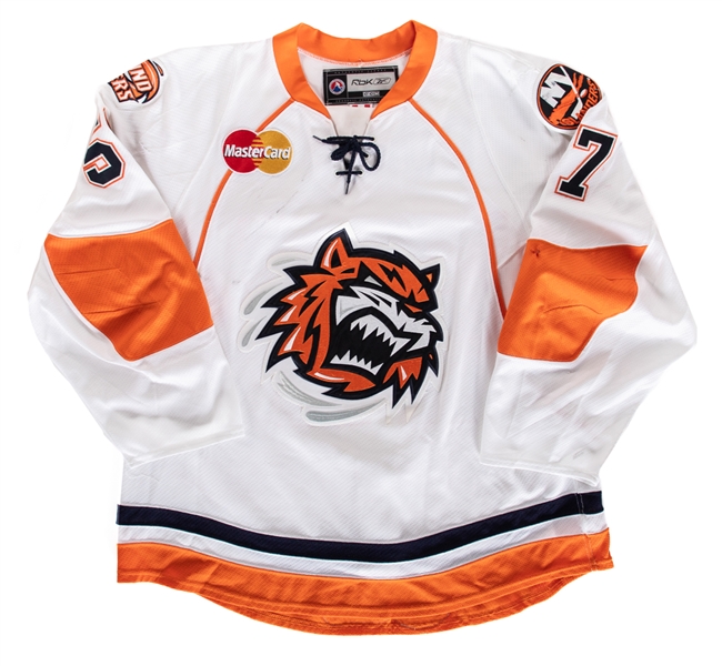 Blake Comeaus 2008-09 AHL Bridgeport Sound Tigers Game-Worn Jersey with Team LOA