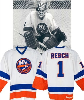 Glenn “Chico” Reschs 1980-81 New York Islanders Game-Worn Jersey - Photo-Matched!
