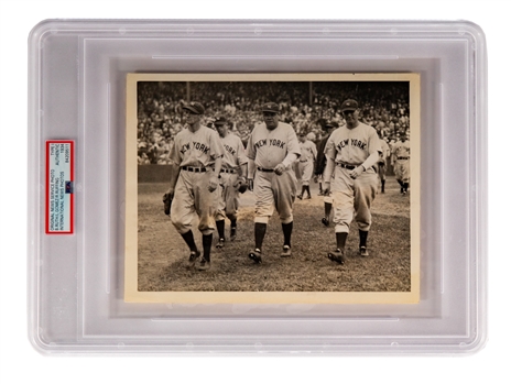 Babe Ruth New York Yankees 1934 Type 1 Photo PSA Graded Authentic