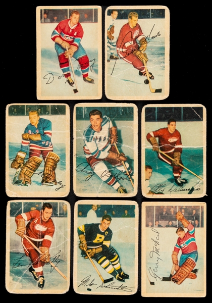 1953-54 Parkhurst Hockey Card Starter Set (49/100) Plus Extras (21)