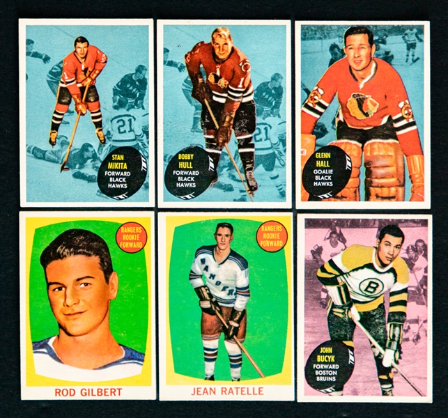 1961-62 Topps Hockey Complete 66-Card Set