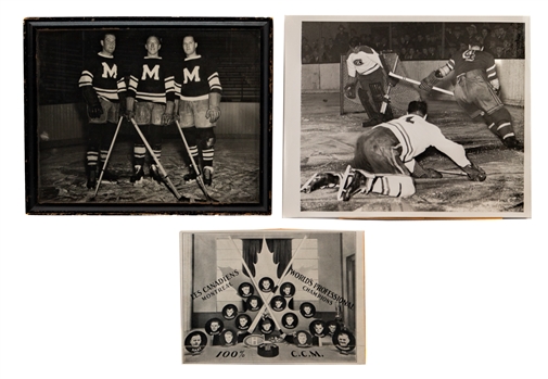 Montreal Canadiens and Montreal Maroons Vintage Photos (3)