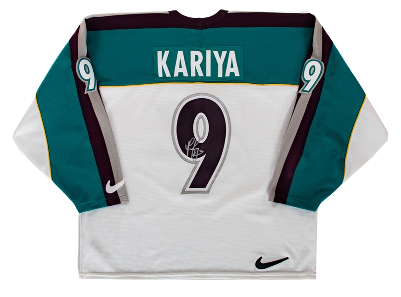 Paul Kariya Signed Mighty Ducks of Anaheim Captains Jersey with JSA Auction LOA