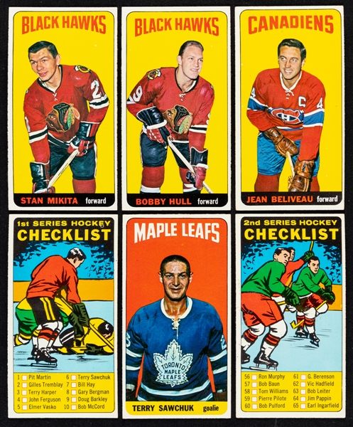 1964-65 Topps Hockey Complete Series One 55-Card Set Plus Series Two Cards (8)