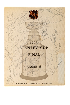 Montreal Canadiens 1972-73 Stanley Cup Champions Team-Signed Cup-Winning Game 6 Display by 25+ Including HOFers Dryden, Lafleur, Shutt, Bowman, Mahovlich, Savard, Robinson and Others with LOA