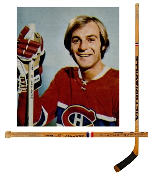 Guy Lafleurs Circa 1973-74 Montreal Canadiens Game-Used Victoriaville Stick 