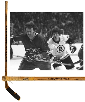 Larry Robinsons Mid-to-Late-1970s Montreal Canadiens Victoriaville Game-Used Stick 