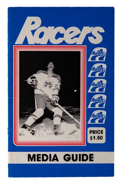 1978-79 WHA Indianapolis Racers Media Guide Featuring Wayne Gretzky