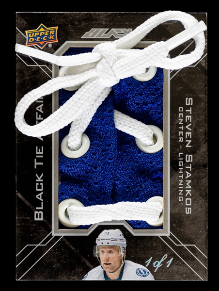 2015-16 UD Black "Black Tie Affair" Hockey Card #BTA-SS Steven Stamkos (1/1)
