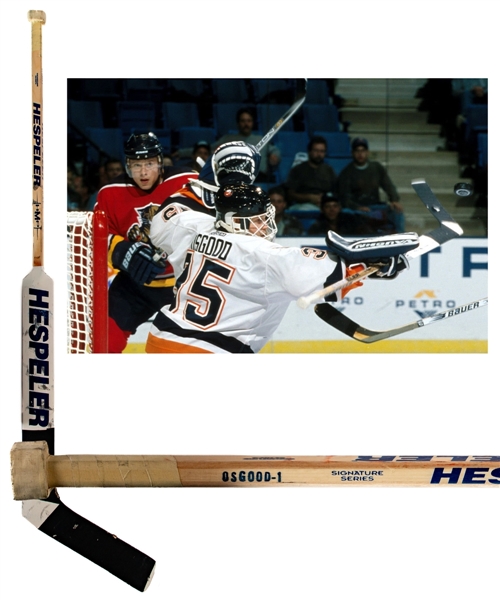 Chris Osgoods 2001-02 New York Islanders Hespeler HMP Game-Used Stick 