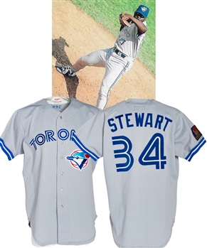 Dave Stewarts 1994 Toronto Blue Jays Game-Worn Jersey - MLB 125th Anniversary Patch!
