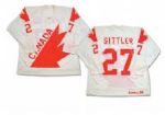 1981 Canada Cup Darryl Sittler Game Worn White Team Canada Jersey