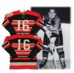 Bobby Hulls 1953-54 Hespeler Hawks Junior Game Worn Jersey