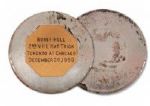 Bobby Hulls 1959-60 2nd Career Hat Trick Puck