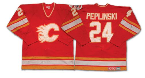 calgary flames game worn jerseys