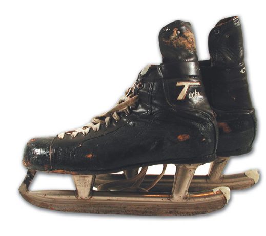 Jean Beliveaus Circa 1970 Game Used Skates