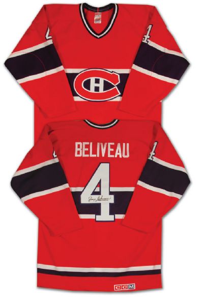 Jean Beliveaus Canadiens Dream Team Jersey & Memorabilia Collection