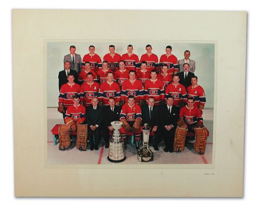 Jean Beliveaus 1959-60 Montreal Canadiens Team Photo (19" x 15 1/2")