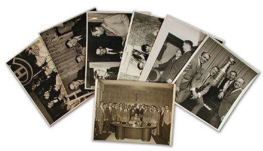 Jean Beliveau with his Canadiens Teammates Photo Collection of 59