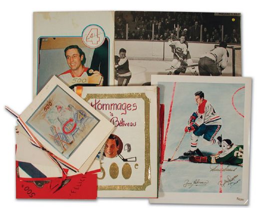 Jean Beliveaus 500th Goal Memorabilia Collection