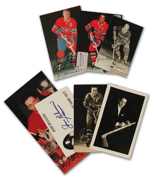 Jean Beliveau Postcard Collection of 7