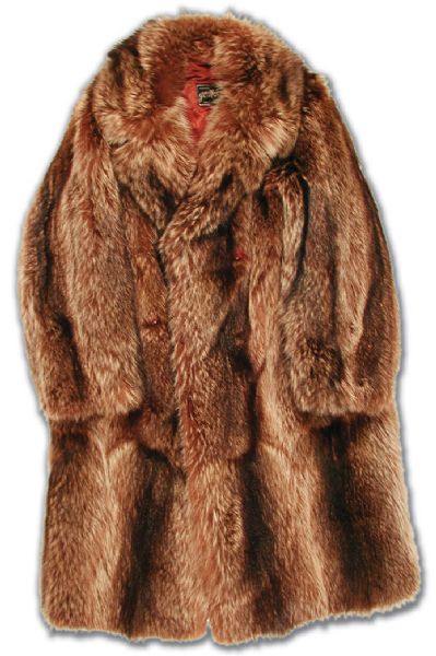 Jean Beliveaus 1970s Photo Matched Fur Coat