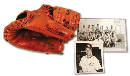 Jean Beliveaus 1950s Game Used Baseball Glove