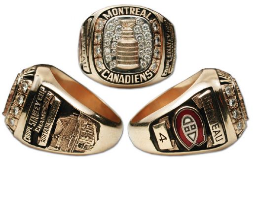 Jean Beliveaus Montreal Canadiens Stanley Cup Tribute Ring