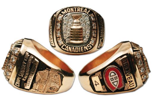 Jean Beliveaus Montreal Canadiens career Tribute Ring
