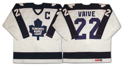 Rick Vaives Mid-1980s Toronto Maple Leafs Game Worn Jersey