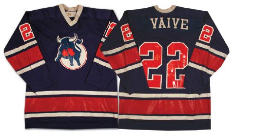 Rick Vaives 1978-79 WHA Birmingham Bulls Game Worn Jersey